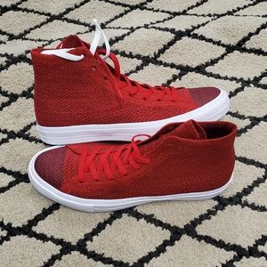 red converse flyknit